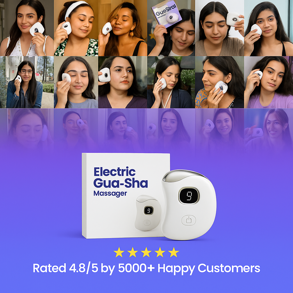 Gua Sha LED Facial Massager – For Glowing & Tight Skin